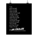 I Am Enough - List Poem Poster