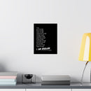 I Am Enough - List Poem Poster