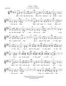 Love > Fear - Sheet Music, Backing Track, Song Download