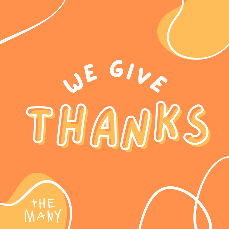We Give Thanks!
