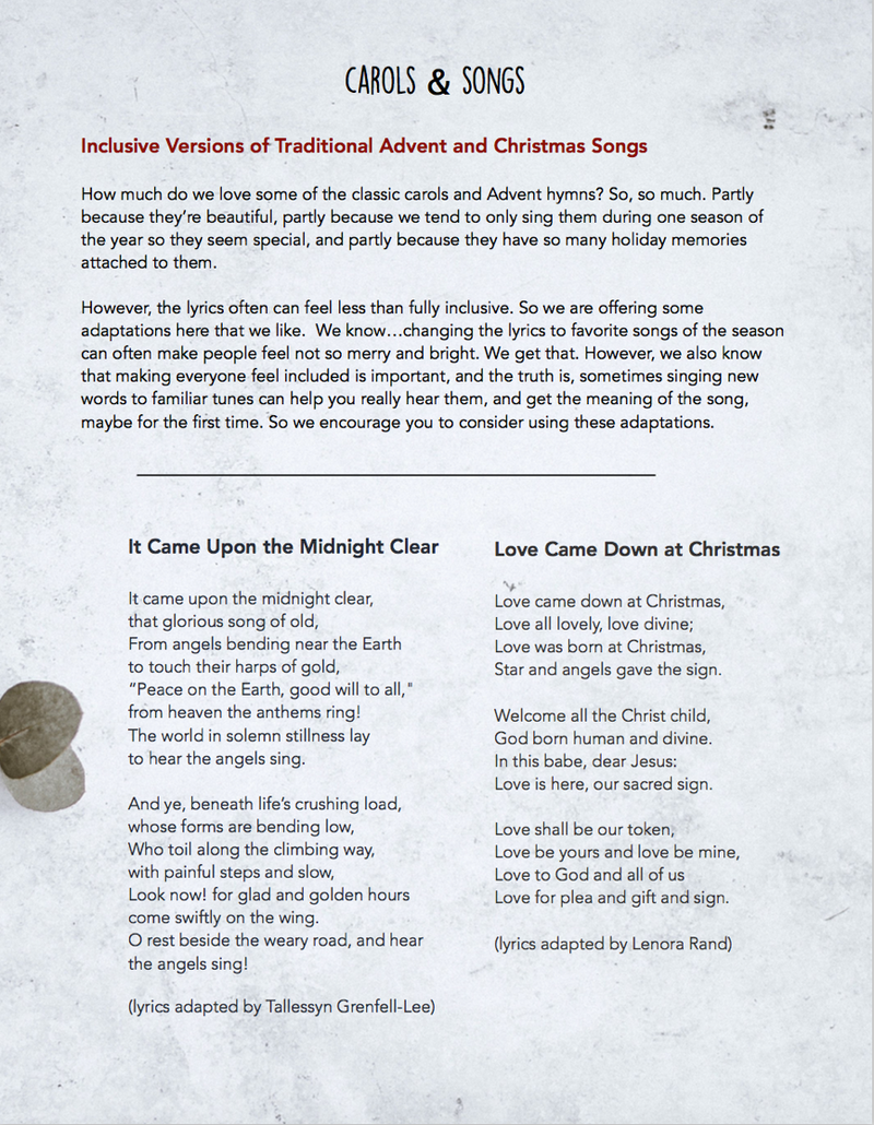 Advent/Christmas Dinner Church - Liturgy & Music Download